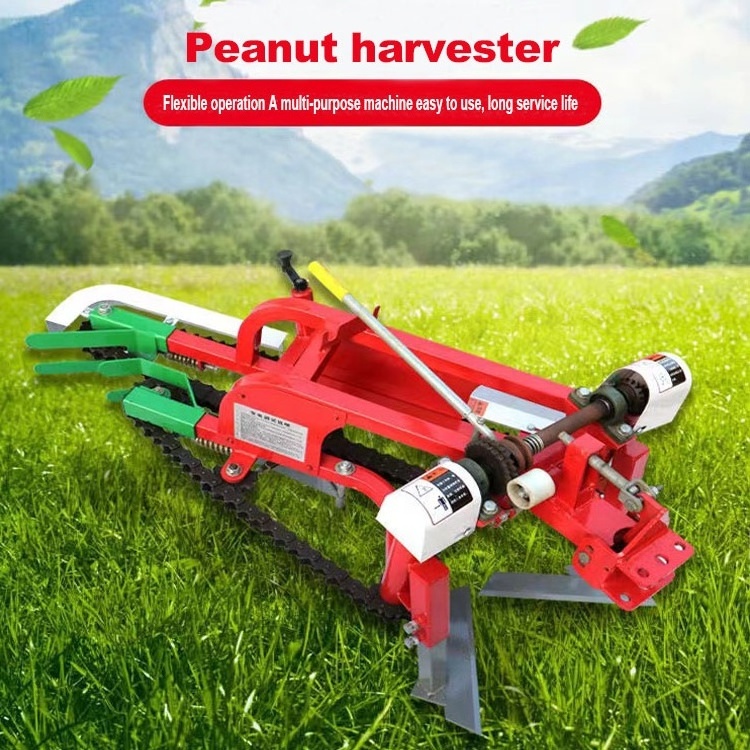 JIYI Machines Hot Sale Small Peanut Harvester One Row Mounted Groundnut Digger Peanut Harvesting Picker Machine Peanut Tractor