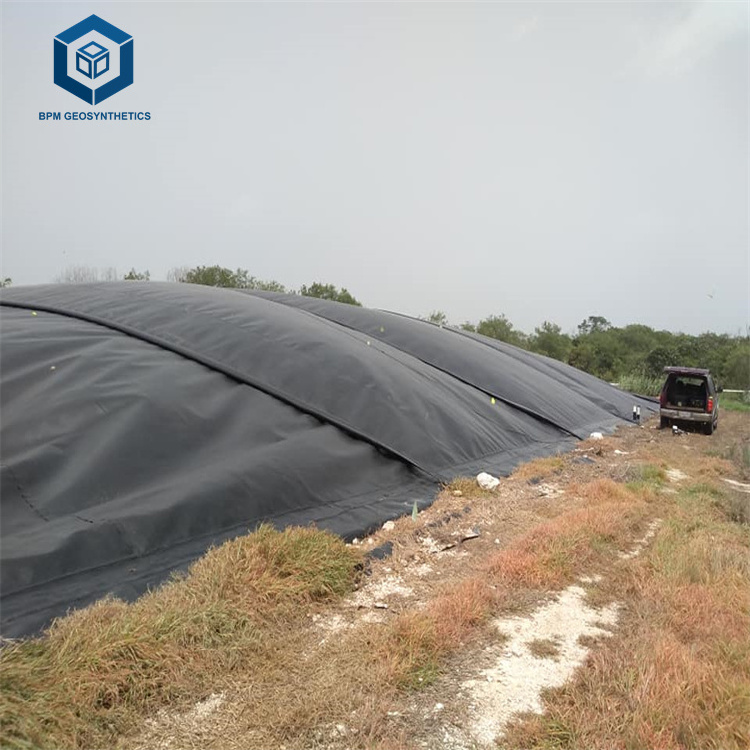 Impermeable Geomembrane Attenuation Liner for Biogas Pond