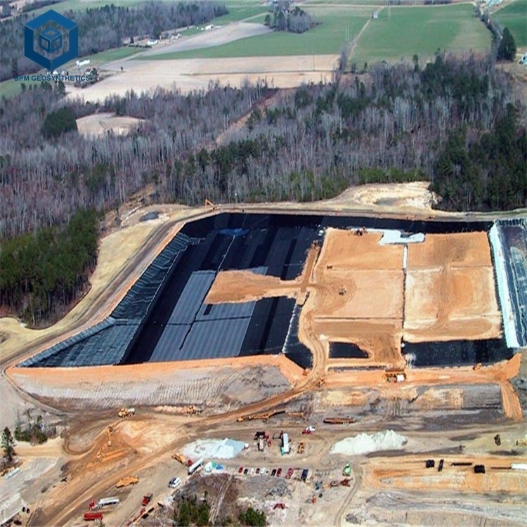 Geomembrane Pond Liner Fish Farm Geomembranes HDPE Smooth Geomembrane For Aquaculture