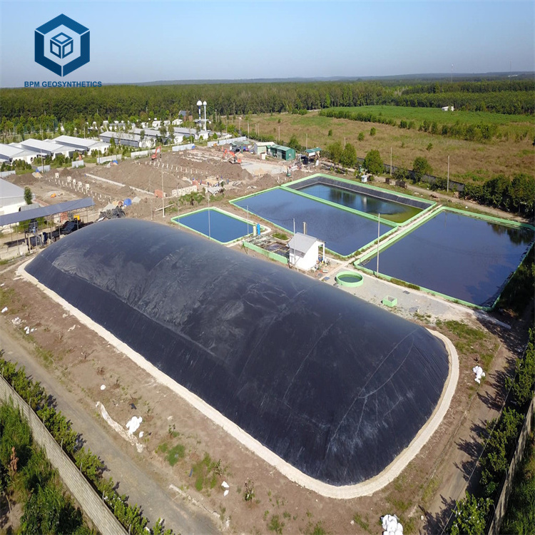 Water Proofing Products Construction HDPE Tank Circular Pond Geomembrane for Biogas Digester Project