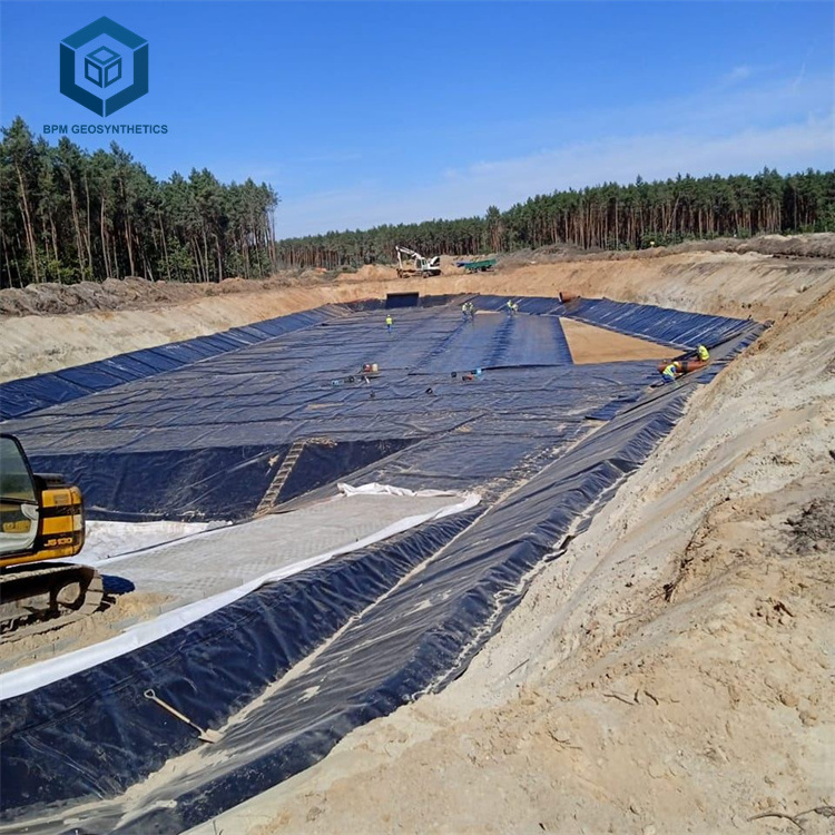 High Quality Portable Sealant HDPE Geomembrane Pond Liner for Mining Tailings Pond Project