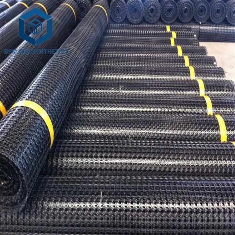 high quality composite geogrid pp biaxial geogrid