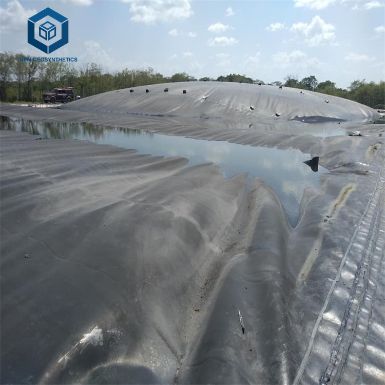 Impermeable Geomembrane Attenuation Liner for Biogas Pond