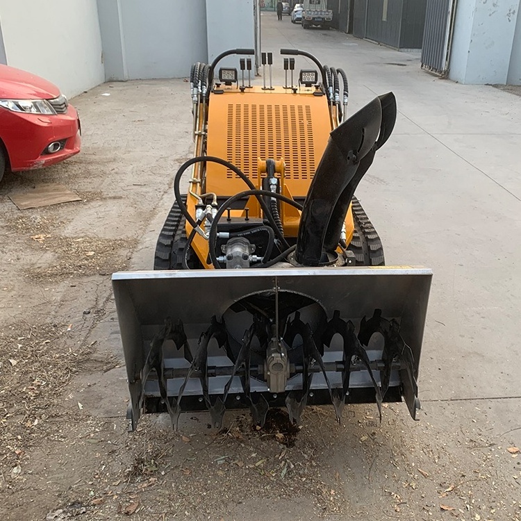 Multi-purpose automatic snow plow small skid loader and snow plow