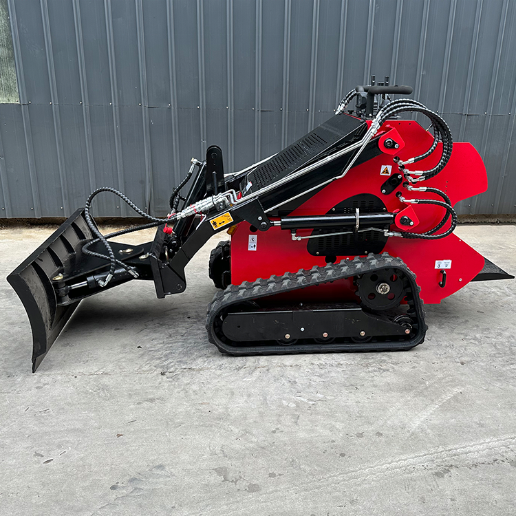 Multi-purpose automatic snow plow small skid loader and snow plow