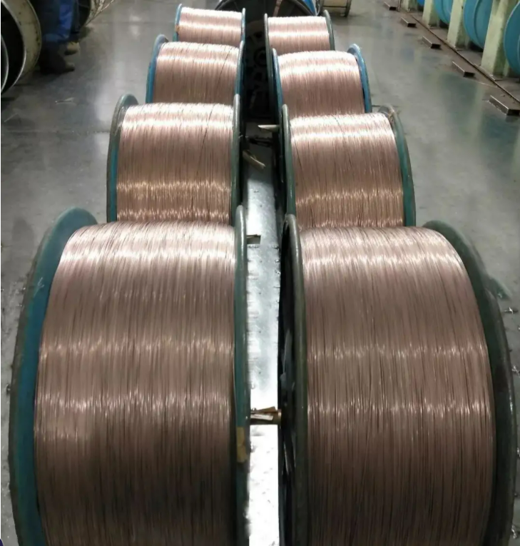 copper clad steel wire Copper Plated Steel Wire 0.96 Mm  bead wire for tires