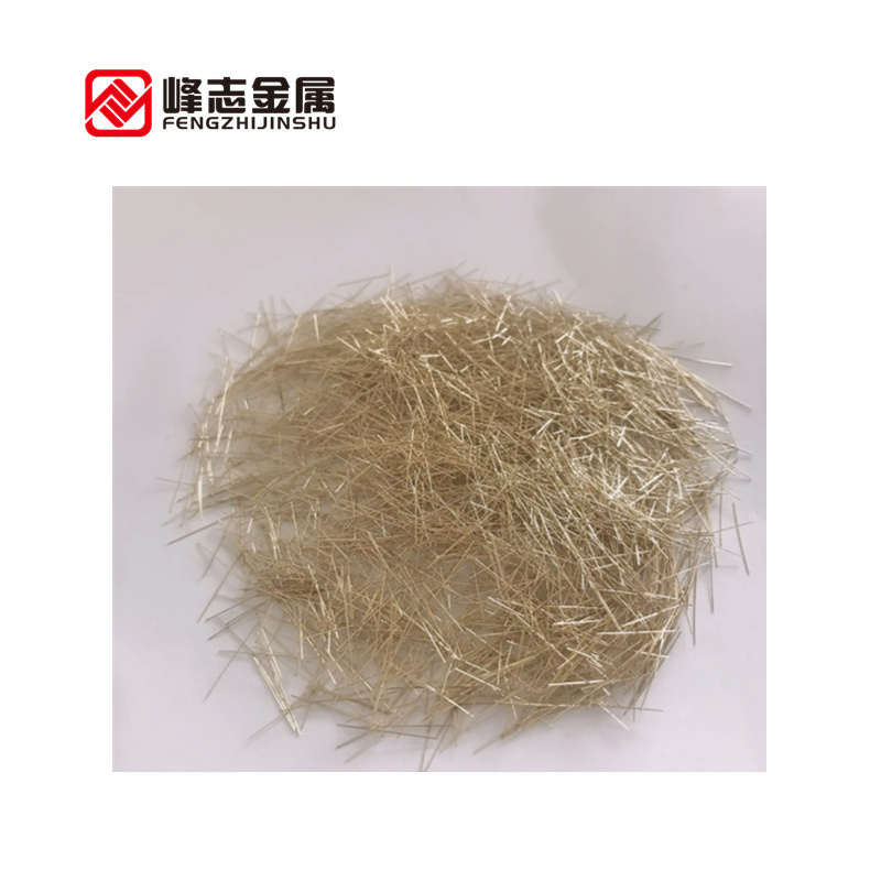 China sale 13MM long 0.18MM Micro copper coated micro steel fiber for UHPCUltra High Performance Concrete