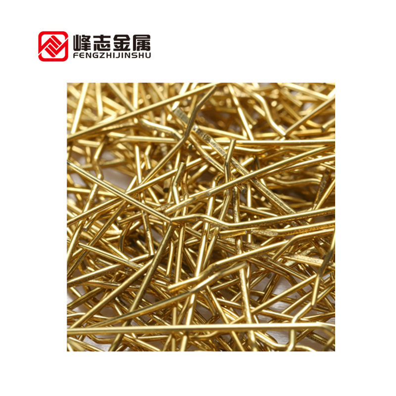 China sale 13MM long 0.18MM Micro copper coated micro steel fiber for UHPCUltra High Performance Concrete