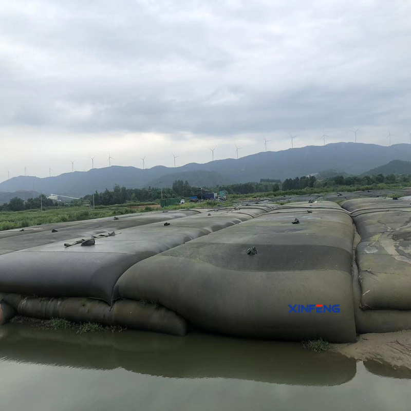 Xinfeng Manufacturing from Malaysia Concrete Bag manufactured from two layers of engineered fabric for Riverbank erosion control