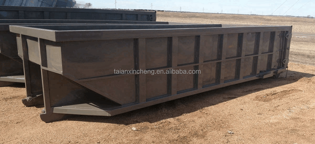 Industrial Recycling Waste Bin Roll On Roll Off Skip Bins Outdoor Truck Scrap Containers Hook Lift Bin For Transport