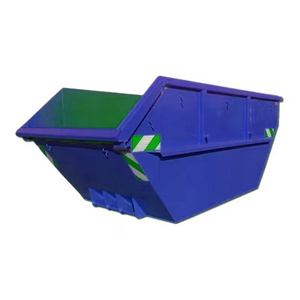 China Factory Outdoor Metal Front Load Bin Industrial Skip Bin trailer