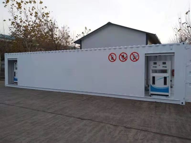 one fuel or two fuel Container Storage Tank Fuel Mobile Filling Petrol Station For Sale