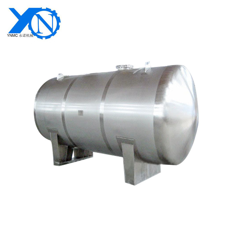 food grade horizontal 40m3 stainless steel storage tank