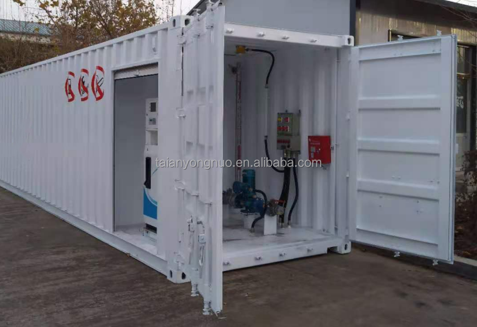 petrol fuel station contain storage tank portable filling station