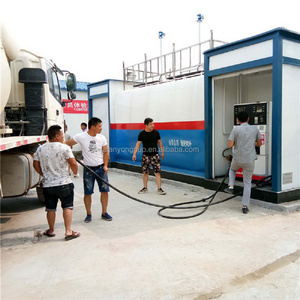 Best price 20ft 40ft mobile container fuel station container fuel tank