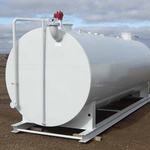 Diesel fuel tank with skid portable gasoline petrol fuel storage tank for petrol filling station