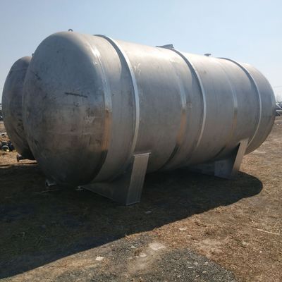 food grade horizontal 40m3 stainless steel storage tank