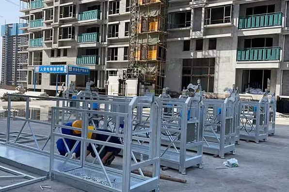 zlp800 aluminum suspended scaffolding cradle / window cleaning suspended work platform/rope suspended platform from china