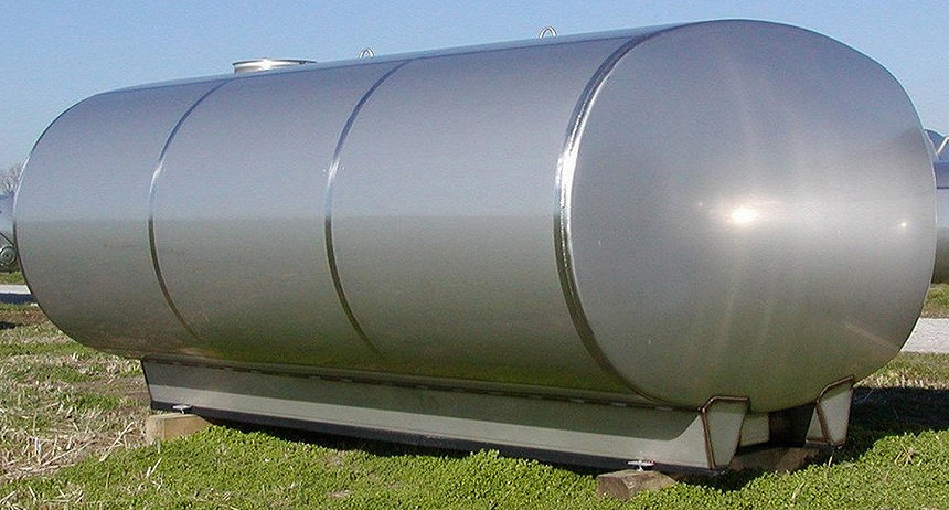 food grade horizontal 40m3 stainless steel storage tank