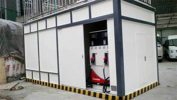 mobile fuel tank station convenient skid-mounted petrol filling machine