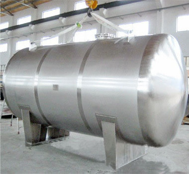 food grade horizontal 40m3 stainless steel storage tank