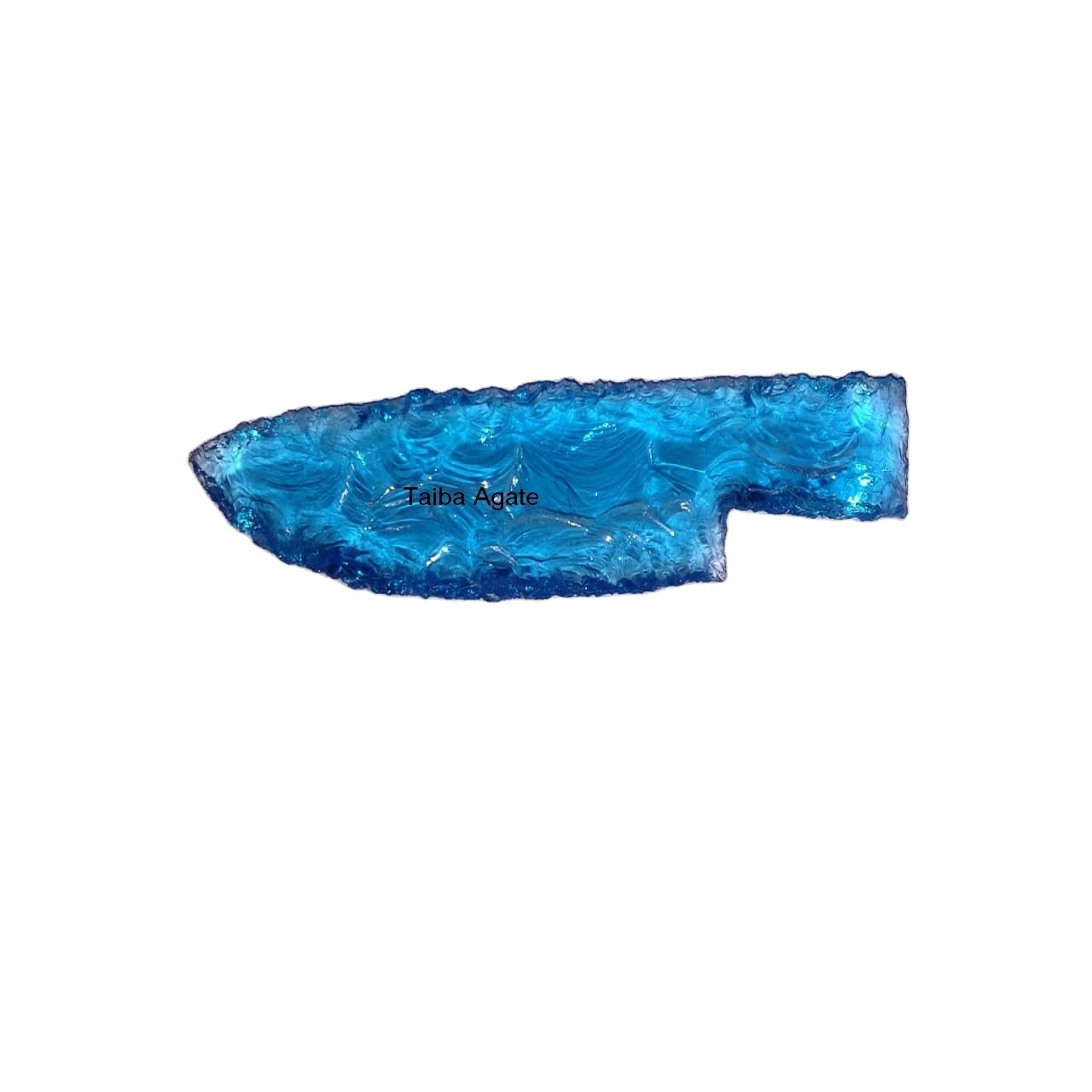 Wholesale blue obsidian Arrowhead Knife /agate glass knife:arrowhead:crystal knife:healing crystal:gemstone:agate:decor:crafts