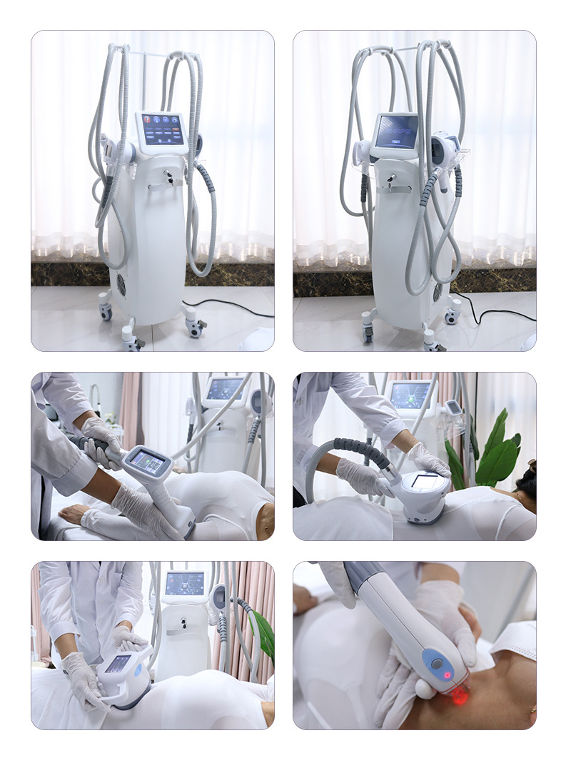 Professional Cellulite Puffiness Removal Vacuum Slim Machine 4 In Roller Infrared Light System 2023