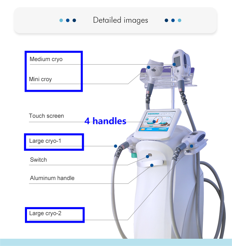 2024 latest professional cryolipolysis slimming machine 4 handles cellulite reduction machine