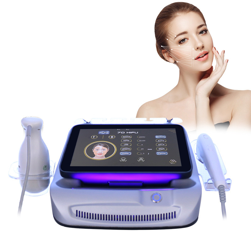 Portable 7D HIFU Facial Tight Focused Ultrasound Face Lift Lipo 9D Ultra Sonic Body Slimming HIFU Machine