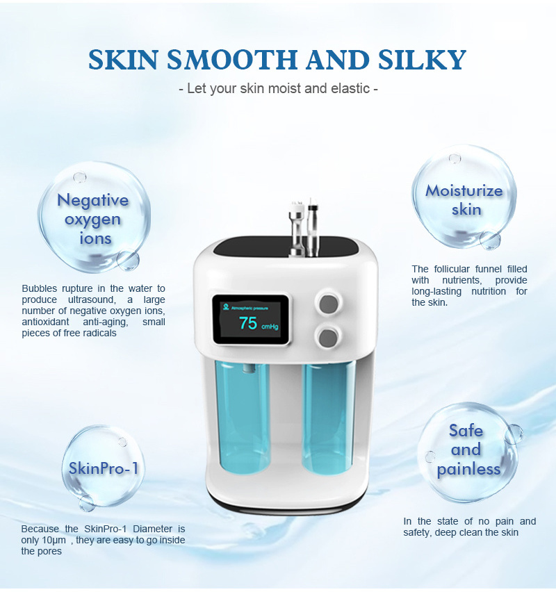 CE Approved Facial Hydro Dermabrasion Facial Rejuvenation Skin Deep Cleaning Hydrodermabrasion RF Machine