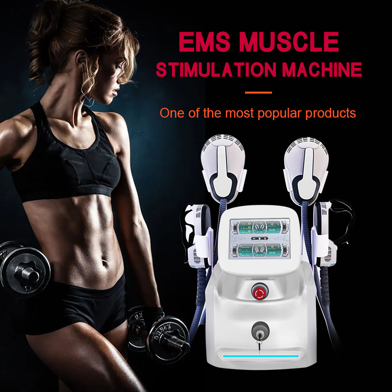 Ems Body Sculpting Device 4 Treatment Handles Strong Power Frequency Adjustable Butt Lift Increase Muscle&Lose Fat Equipment