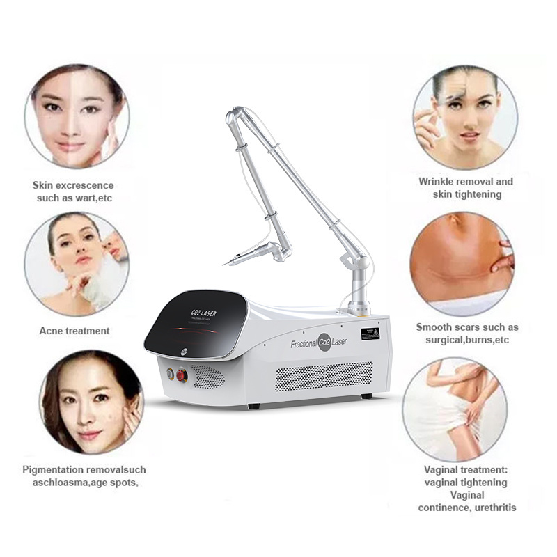 Portable 10600nm Fractional Co2 Laser System Beauty Machine Fraccionado For Scar Removal Vaginal Rejuvenation Machine