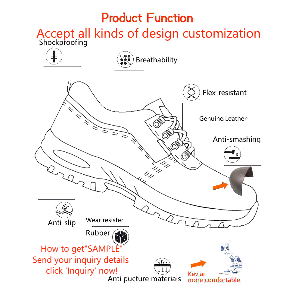 Wholesale Factory Custom Forklift safety shoes boots steel toe working shoes men safety boots with steel toe cap