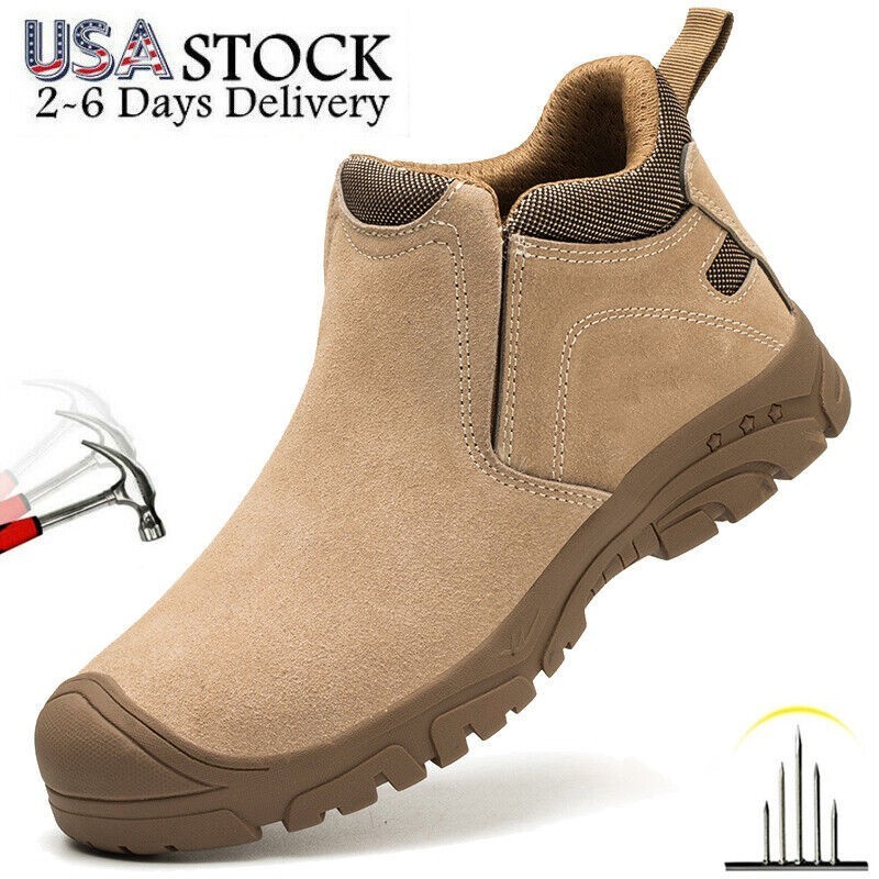 NON SLIP WORK BOOTS TRAINERS LIGHTWEIGHT STEEL TOE COMFORT WOMENS SAFETY SHOES