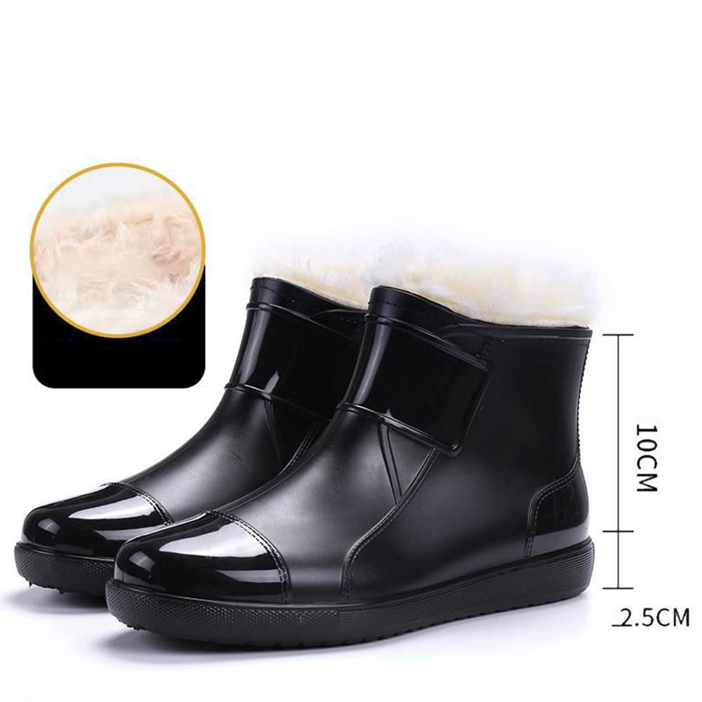 Waterproof anti-slip ankle short rain boots men boots for men waterproof boots