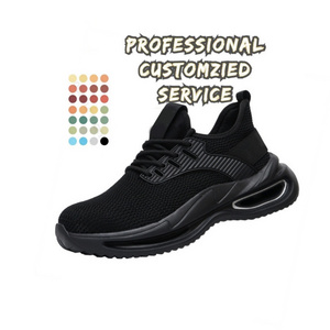 Labor protection shoes men's women's  custom-made anti-smashing anti-puncture safety shoes for women steel toe and light weight