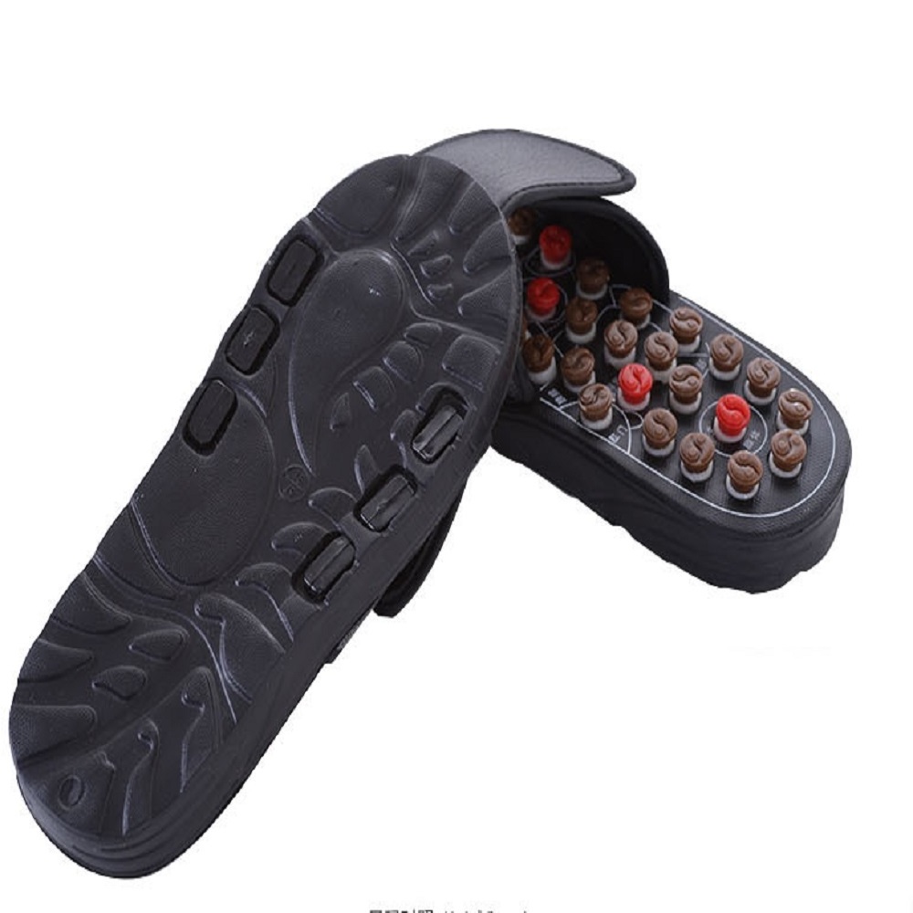 Adjustable Acupressure Open Toe Foot Flat Massage Men Women Slipper Sandals