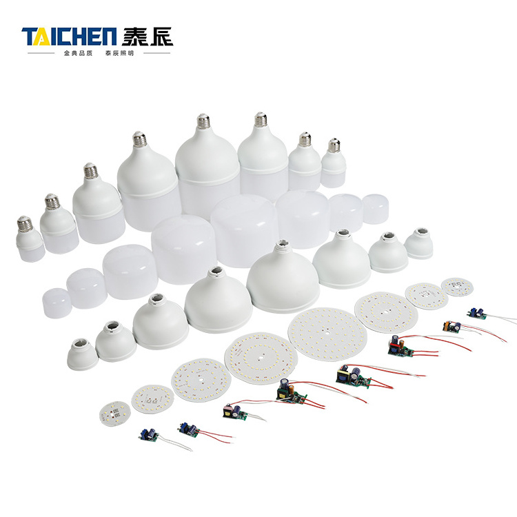 Taichen E27 B22 Plastic Clad Aluminum PC DOB 5 10 15 20 30 40 50 60 Watt Led Lamp T Shape Bulb