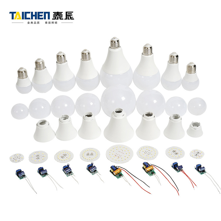 Morden Design Indoor Plastic Clad Aluminum A Shape 3w 5w 7w 9w 12w 15w 18w 22w E27 B22 Led Bulb Lamp For Home