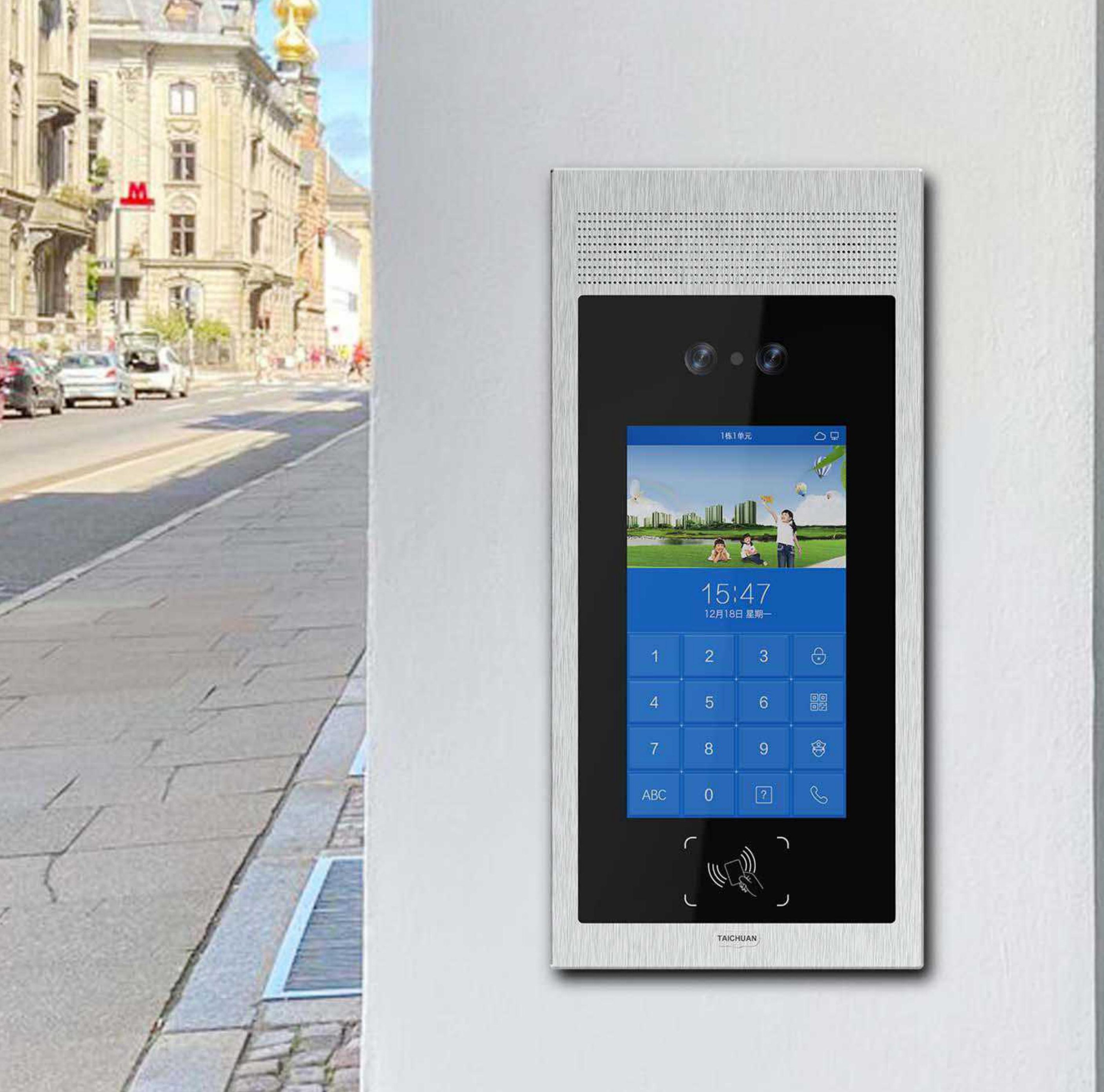 SIP Video Smart Intercom System Call Apartment Face Recognition  Video door entry system