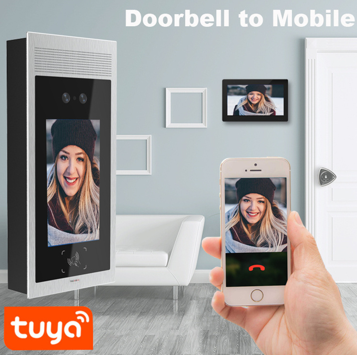 SIP Video Smart Intercom System Call Apartment Face Recognition  Video door entry system