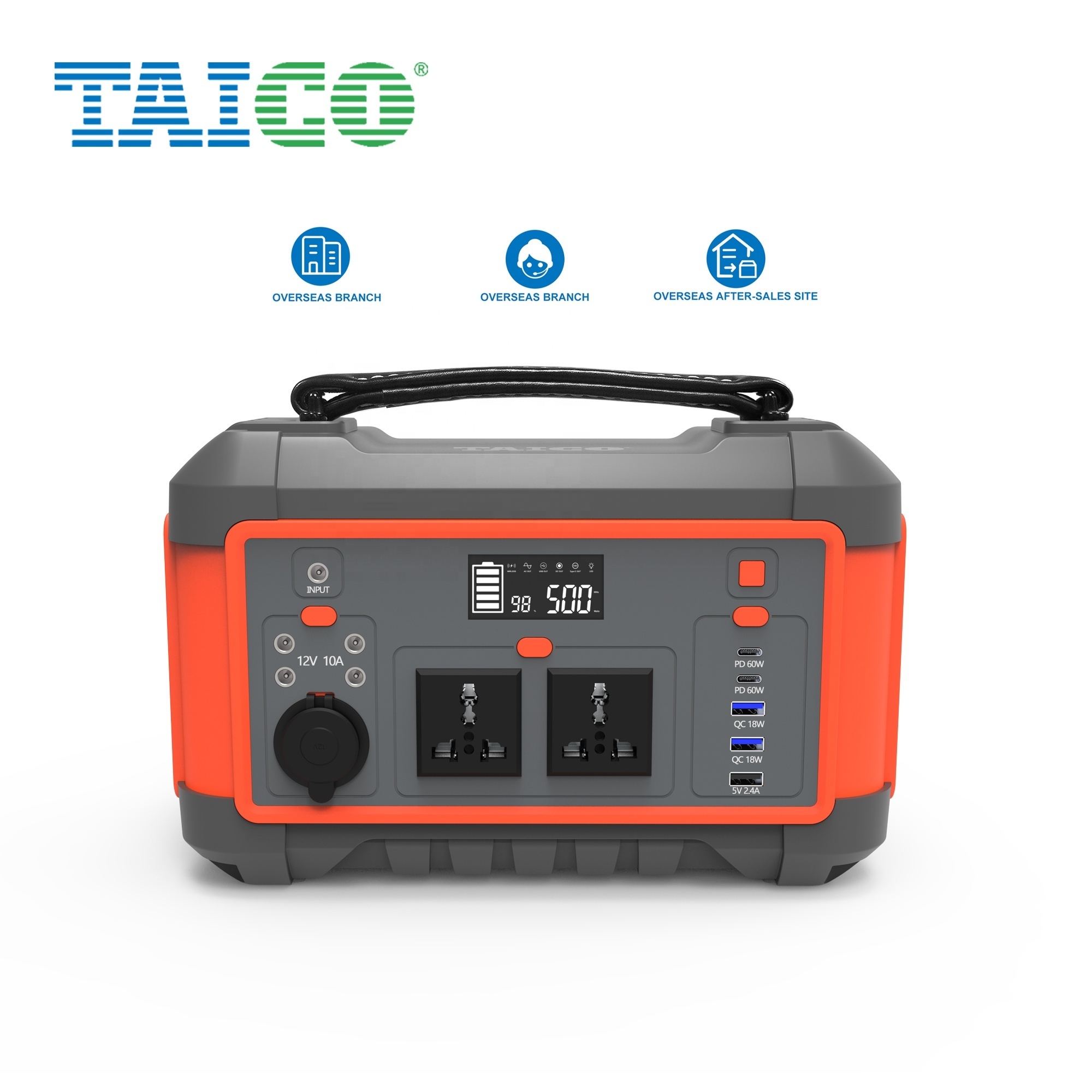 High Power 600WH 600W Portable Power Station AC 110V Outlet Solar Charging portable power banks