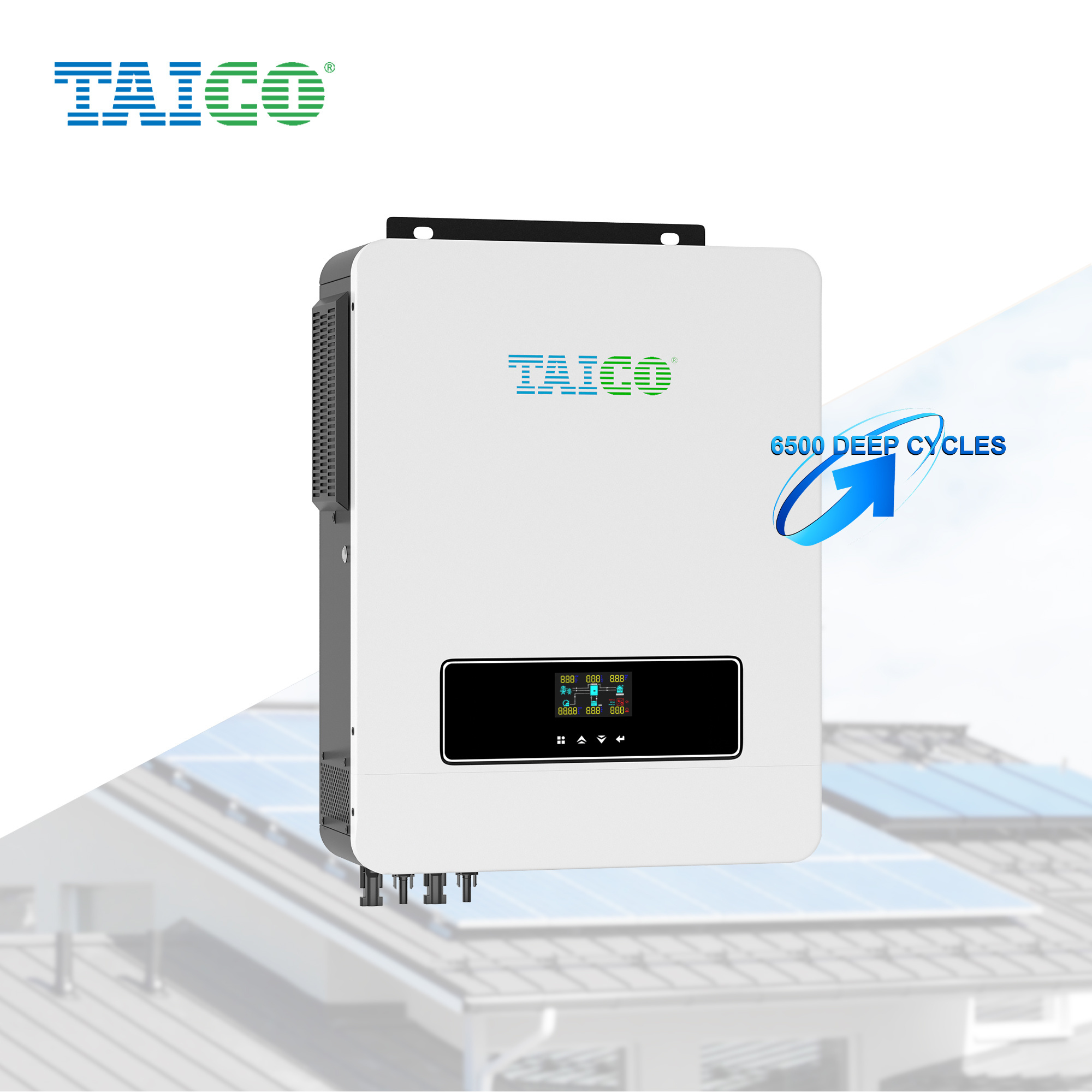 TAICO solar 3.5kw 5.5 kw hybrid off-grid solar inverter 3500 watt 5500w inverter off grid solar inverter built in Mppt