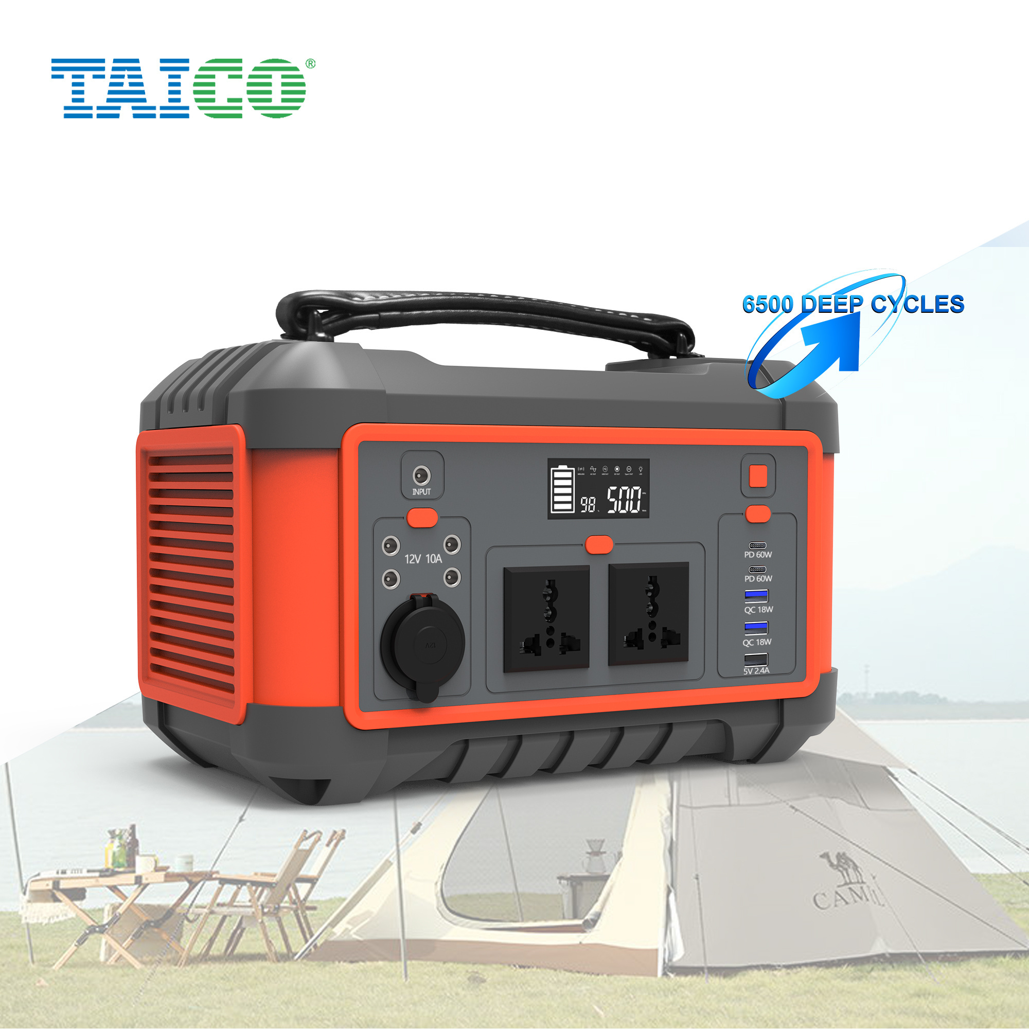 High Power 600WH 600W Portable Power Station AC 110V Outlet Solar Charging portable power banks