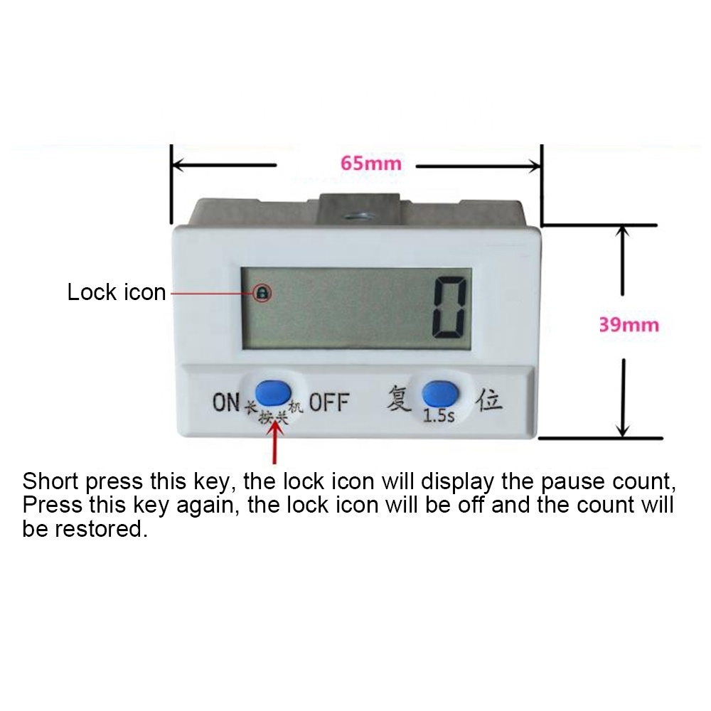 Taidacent Smart Punch Electronic Digital Display Counter Magnetic Rotation Counting Sensor 6 5 Digit Counter Industrial Counting