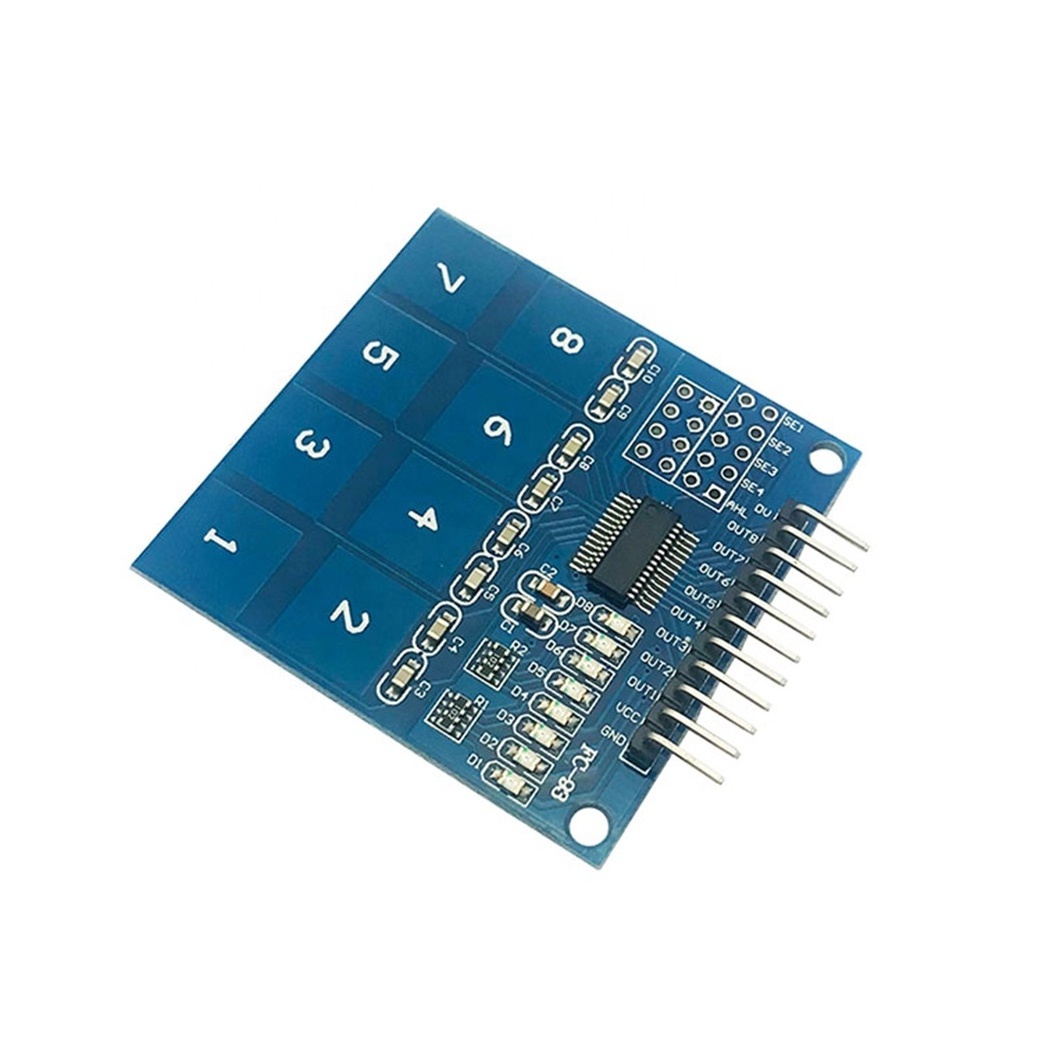 Taidacent Electronic Components TTP226 8 Channel Digital Capacitive Touch Switch Module Capacitive Touch Sensor Switch