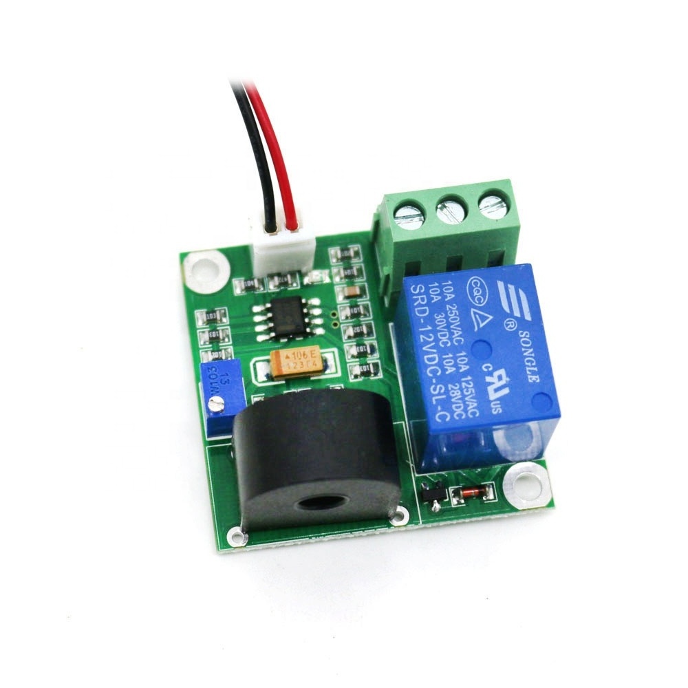 Taidacent 24V 0-10A Current Detection Sensor Switch Output AC Current Signal Sensor for Overcurrent Short-Circuit Protection