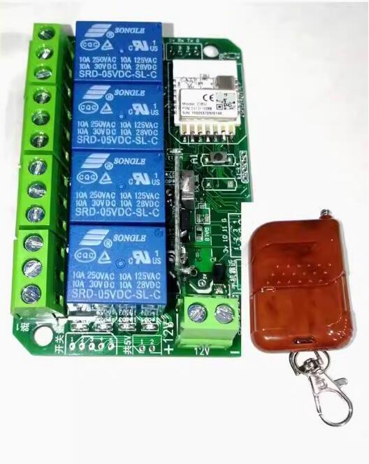 Taidacent 433mhz 12V 24V 4CH 12CH Multi-channel Zigbee Relay Module Zigbee Dimmer Smart Relay Switch Panel Board