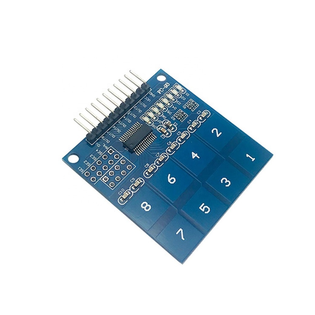 Taidacent Electronic Components TTP226 8 Channel Digital Capacitive Touch Switch Module Capacitive Touch Sensor Switch