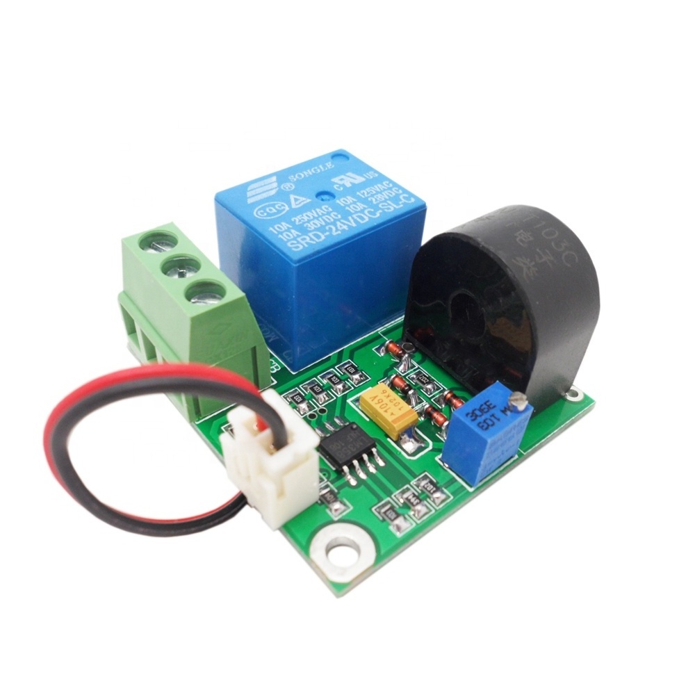 Taidacent 24V 0-10A Current Detection Sensor Switch Output AC Current Signal Sensor for Overcurrent Short-Circuit Protection